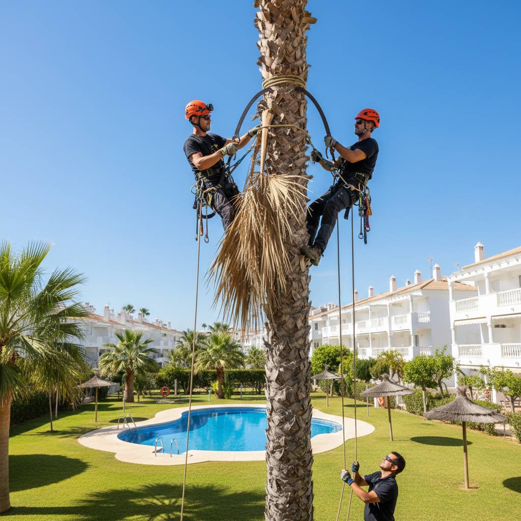 Poda en Altura de Palmeras